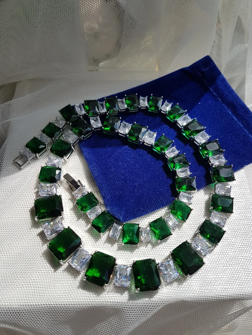 Swarovski Elements Emerald Green Square Solitaire Gemstone Studs Earrings NEW